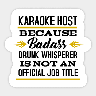 Karaoke host Sticker